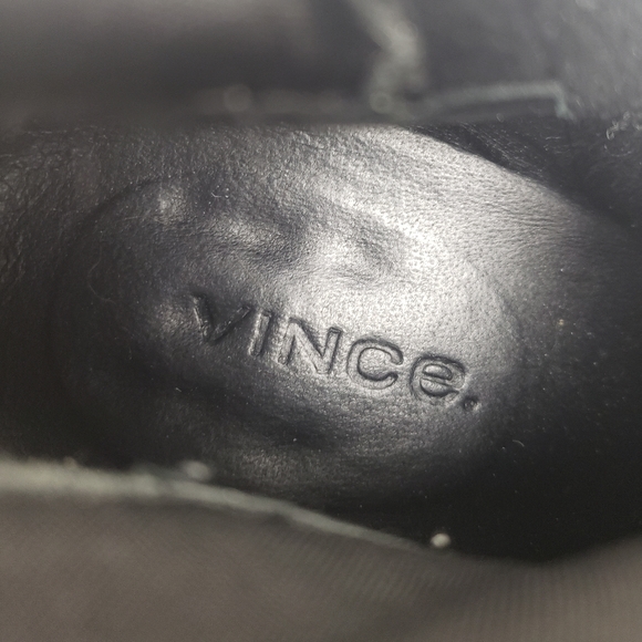 Vince. Hayek black suede block heel sock booties - Picture 12 of 13